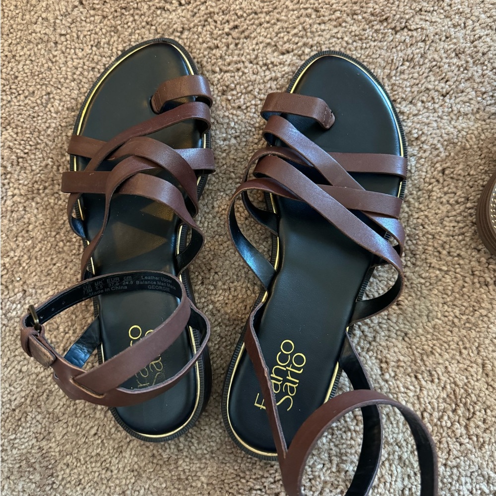 FRANCO SARTO STRAP SANDALS - Picture 2 of 5